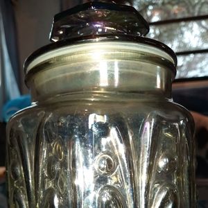 Irridescent Vintage Cookie, Cracker, Biscuit Jar